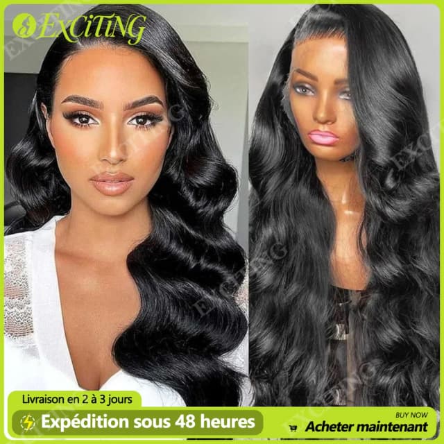 26 28 30 Inch Body Wave Lace Front Pruik 13x6 Transparante Lace Frontal Haarwerk van Echt Haar 180 Density Braziliaans Remy Haar Hoge Kwaliteit Voor Vrouwen 3 Dagen Levering Naar Frankrijk