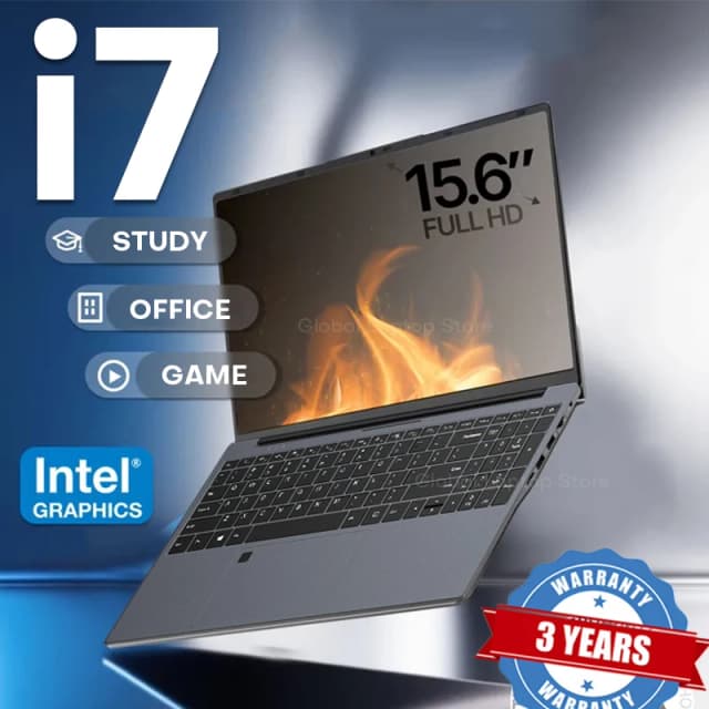 15,6 inch Intel Core i7 6500U Windows 11 Pro Laptop Computer 16GB RAM 512GB/1TB SSD Draagbare Notebook PC Gamer Gaming Laptop