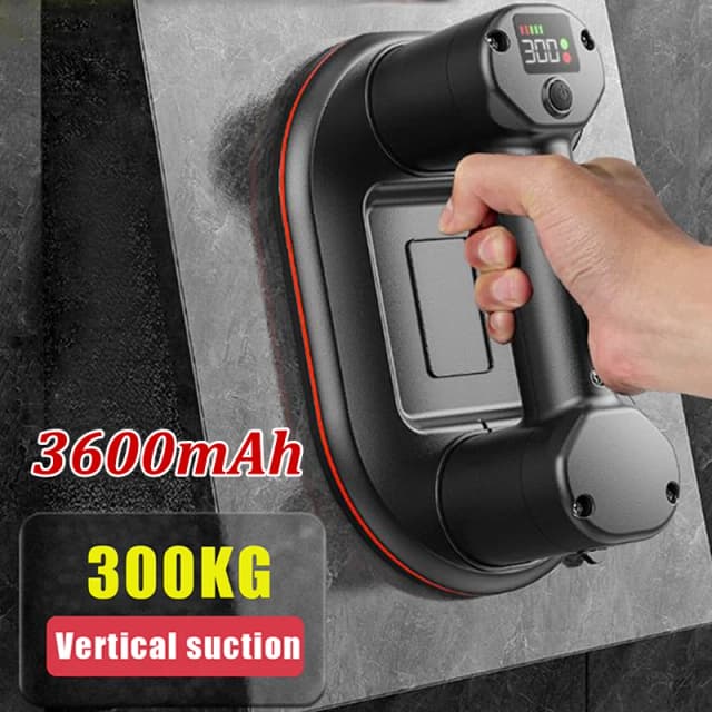 300KG Belasting Industriële Kwaliteit Elektrische Vacuüm Zuignap Zware Lifter voor Graniet Tegel Glas Hout Steen 3600mAh batterij