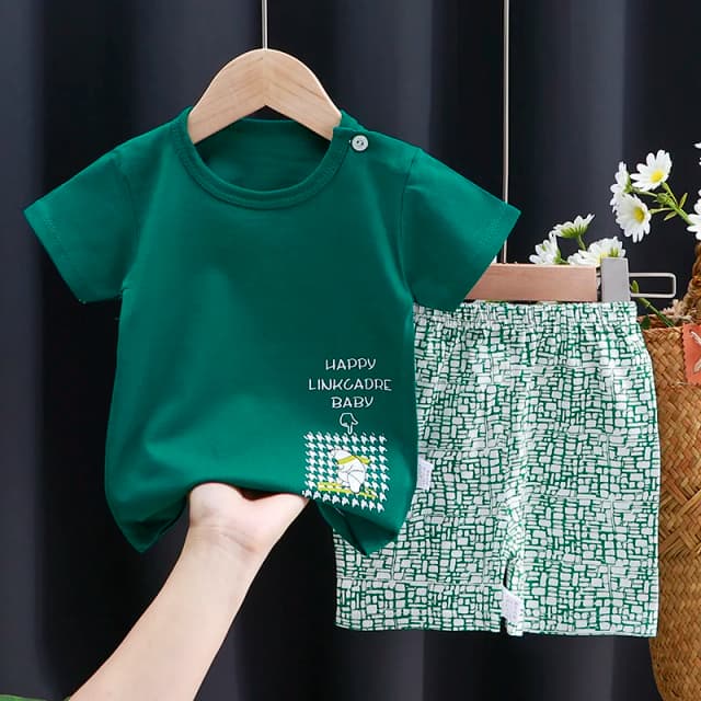 Kinderkleding Set Baby Jongen/Meisje T-shirt + Shorts Zomerkleding Katoen Cartoon Casual Jongens Trainingspak Kinderen Babykleding Set
