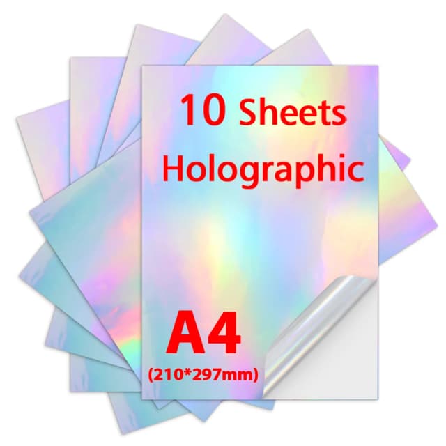 A4 Glanzend Mat Afdrukbaar Vinyl Sticker Papier 10 Vellen zelfklevend Kopieerpapier voor Inkjet printer DIY Ambachten Waterdicht papier