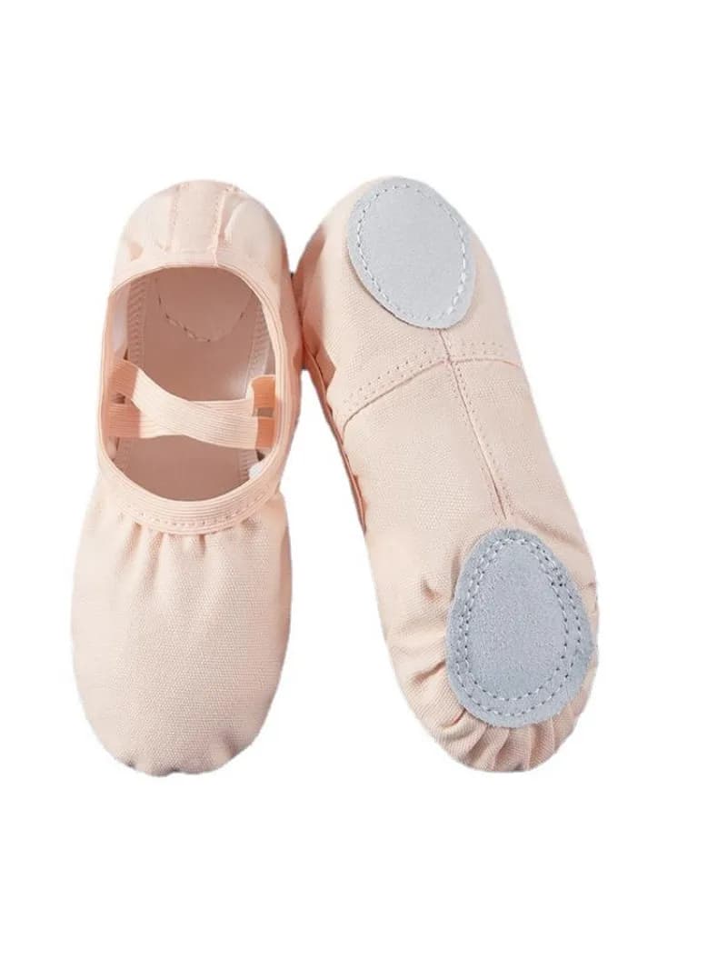 Balletschoenen voor meisjes Canvas platte balletdansslippers Ballerina oefenschoenen voor dames Kinderen Zachte zool dansschoenen