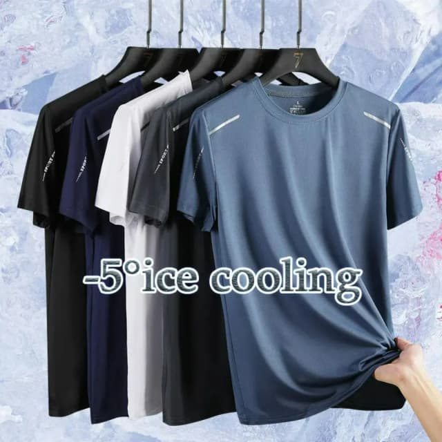 Hardloop-T-shirt Reflecterend korte mouw IJszijde Sneldrogend Zomer Dun ademend Fitness T-shirts Shirt Sportkleding Sportshirt