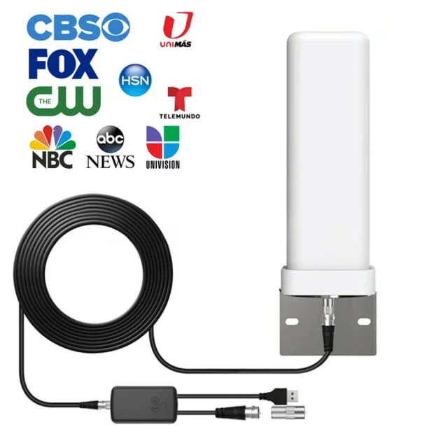 6000 Mijl Outdoor Digitale Tv Antenne 35dbi Lange Afstand Signaalversterker 4K 1080P Gratis Hdtv Kanaal Voor Atsc Dvb-T DMB-T ISDB-T