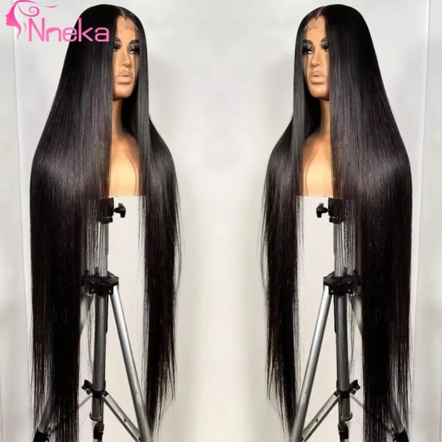 40 Inch Bone Straight Haarwerken van Echt Haar 13x4 13x6 HD Kant Voorkant Haarwerken Echt Haar Braziliaans Haar voor Zwarte Vrouwen 220 Density