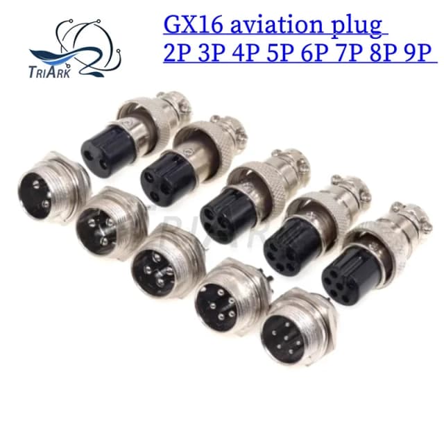 2PCS GX16 luchtvaart stopcontact connectoren GX16-2P 3P 4P 5P 6P 7P 8P 9P 10P Pin core kabel luchtvaart plug connectoren