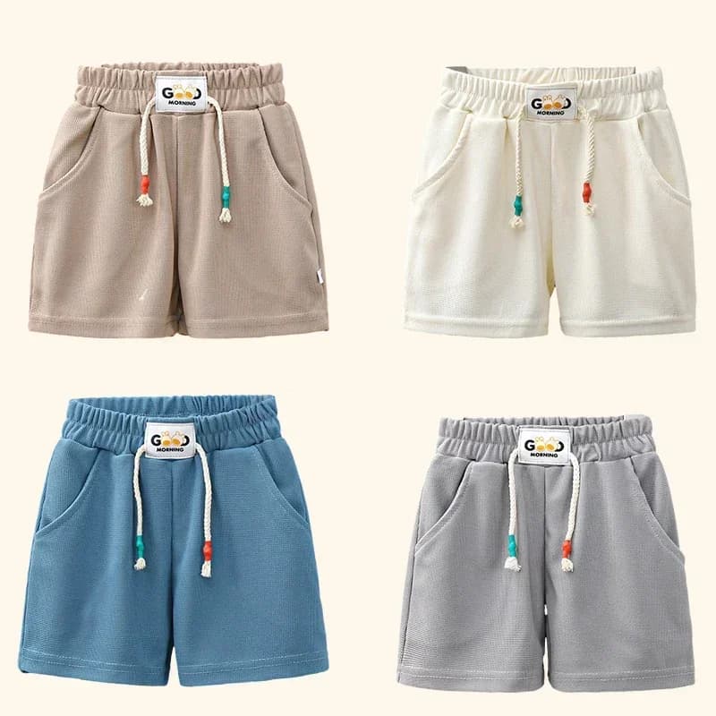 Nieuwe zomer jongens shorts snoep kleur strand shorts voor kinderen casual elastische taille kinderen korte broek sportkleding uitloper