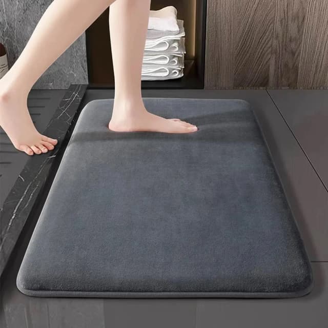 Verdikte effen kleur badkamermat absorberende toiletvloermat entree thuis antislip voetmat keukendeurmat