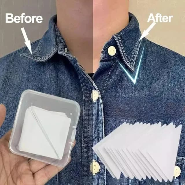 Shirt Poloshirt Kraag Plakken Kraagvorm Plakken Driehoek Kraagbrace Zonder krullen Vaste pasta Kraagvormpasta