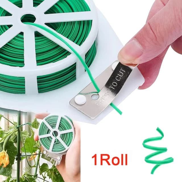 Tuin Twist Ties Multifunctionele omsnoeringsband Plant Klimmen Herbruikbare zelfsnijdende ijzerdraad Kabelbinders voor bloemplantenwijnstokken