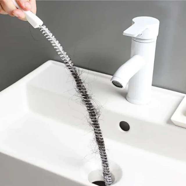 1 st Gootsteen Afvoer Reinigingsborstel, Afvoer Verstopping Remover, Buigbare Gootsteen Overloop Riool Afvoer Borstel Voor Badkamer Keuken