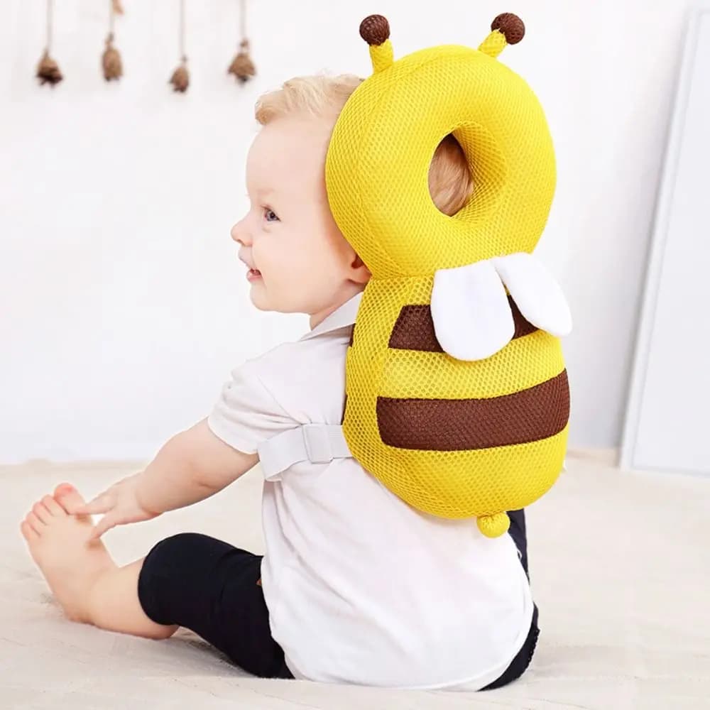 Hoofdrugbeschermer Baby Beschermkussen Leren lopen Hoofdbeschermer Kussen Anti-val Achterwaarts Cap Carry Cartoon Kinderen Veilig Bibi
