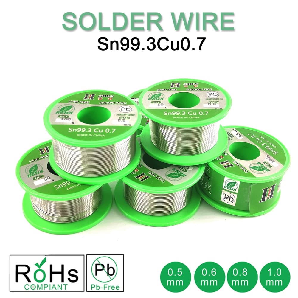 Loodvrij Soldeer SN99.3 Cu0.7 Milieubescherming tin Draad Flux Reel Laslijn Soldeerdraad Roll Hoge Zuiverheid