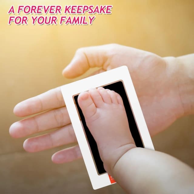 Pasgeboren Baby Handafdruk En Voetafdruk Paw Print Kit 1 Schone Touch Inkt Pads 2 Opdruk Kaarten Huisdier Inktloze Baby Hand En Voeten Stempel