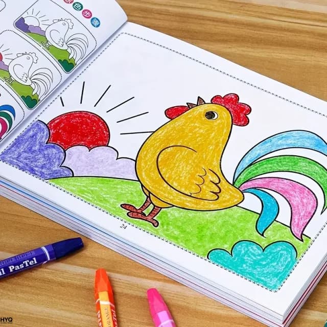 46-pagina's tellend teken- en schilderkleurboek voor kinderen - Educatieve kunstbenodigdheden voor creatief leren, cadeau voor jongens en meisjes, Chinese V
