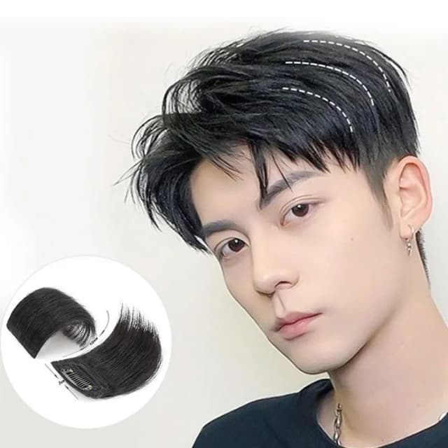 Synthetische 1 stuk onzichtbare mini-haarkussentje voor dames en heren haarverlenging clip haartopper 10 cm