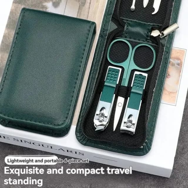 6 Stuks Nagelknipper Set Anti-Splash Nagelknipper Manicure Roestvrijstalen Nagelknipper High-End Huishoudelijke Pedicure Tools