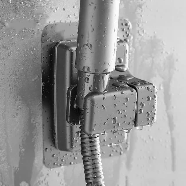 Niet-ponsende badkamer handdouche ABS verstelbaar zonder boren muurbeugel