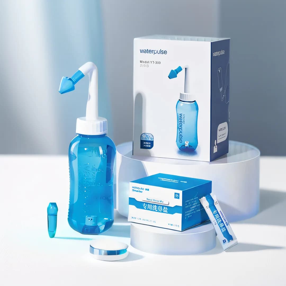 Waterpulse Neusdouche 300 ml 500 ml Neusspoelfles Neuswasreiniger Neusbeschermer Voorkom allergische rhinitis Handleiding