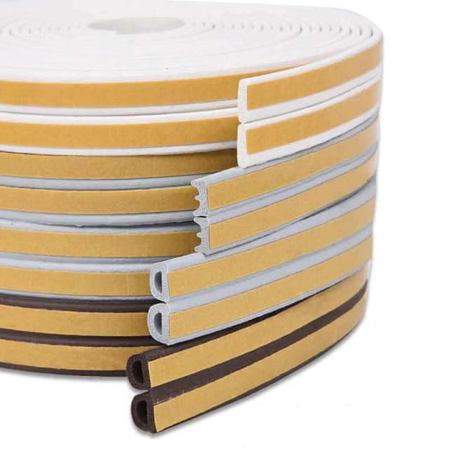 5 m/10 m Weerstrippen Deur Afdichting Strip Diep zelfklevende Draft Stopper Tape Raam Isolatie geluid Rubber Afdichting Strip