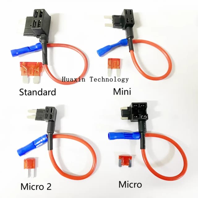 12V 24V MINI KLEINE MEDIUM Size Auto Zekeringhouder Add-a-circuit TAP Adapter met 10A Micro mini Standaard ATM Blade Zekering