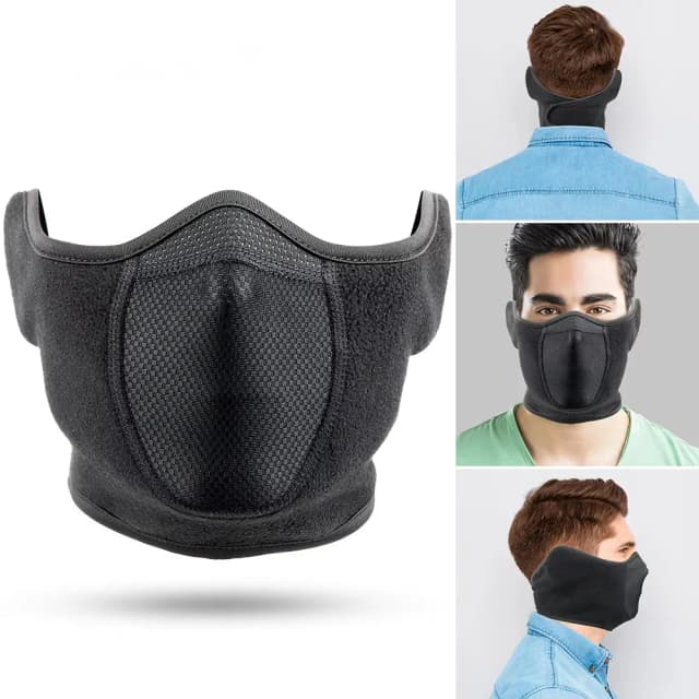 Outdoor gezichtsmasker fietsen antivries hoofddeksel winter skiën gezichtsbescherming warm oormasker fleece winddicht gezichtsmasker