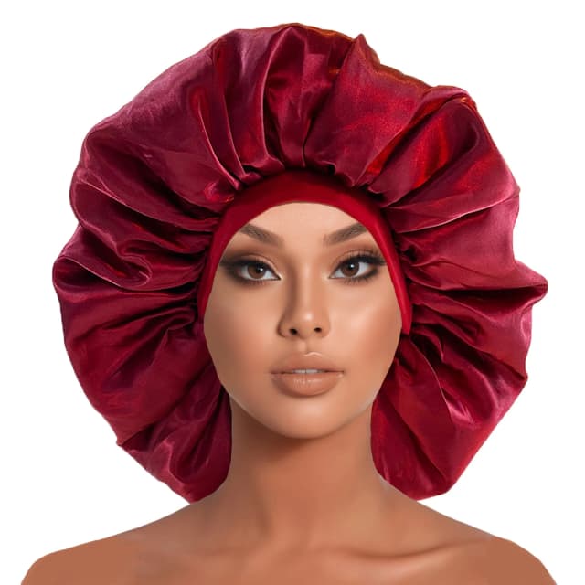 Nieuwe Dames Oversized Zijdeachtig Haar Zachte Elegante Motorkap Effen Kleur Satijnen Motorkap Slapen Slaapmuts Elastische Douche Badhoeden