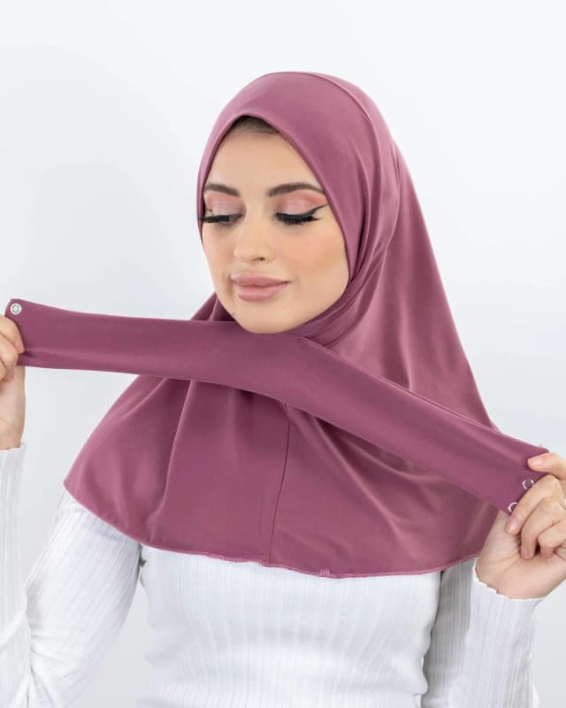 Klaar om volledige dekking innerlijke instant hijab premium kwaliteit jersey sjaal met stropdas terug knoppen moslimvrouwen tulband caps te dragen
