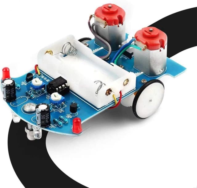 Oefen Solderen Leren Elektronica Kit Slimme auto Soldeerproject Kits Lijnvolgende robot Beginners DIY-elektronica