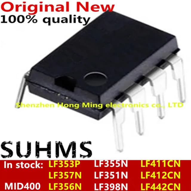 (10 stuk) 100% Nieuwe LF353P LF357N LF356N LF355N LF351N LF398N LF411CN LF412CN LF442CN MID400 DIP8