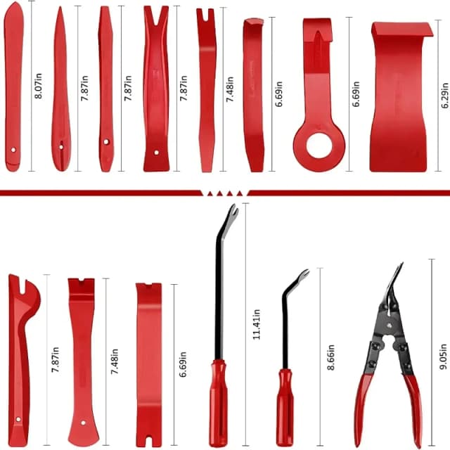 Gereedschapsset voor het verwijderen van auto-interieurbekleding, automatische plastic clips trekkerset voor demontage van doe-het-zelf-paneelen