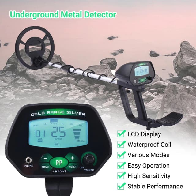 Md4090 Hoge Nauwkeurigheid Professionele Ondergrondse Metaaldetector Lcd Metaaldetector Met Geheugenfunctie Achtergrondverlichting Instelbaar