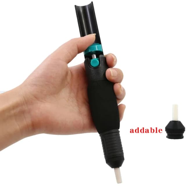 CJ-366D Krachtige Dual-Ring Antisliphandvat Soldeer Sucker Soldeerpomp Handmatig Soldeergereedschap voor PCB