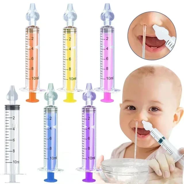 Rhinitis Neusdouche Wassen voor Kinderen Siliconen Baby Neuszuiger Spuit Baby Neus Cleaner Kids Neusreiniger Herbruikbare