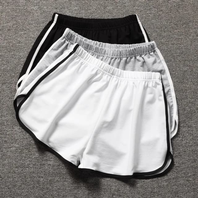 Vrouwen Gestreepte Casual Shorts Koreaanse Harajuku Losse Alle Match Sportshorts Zomer Mode Eenvoudige Yoga Dunne Mini Shorts Vrouwelijke