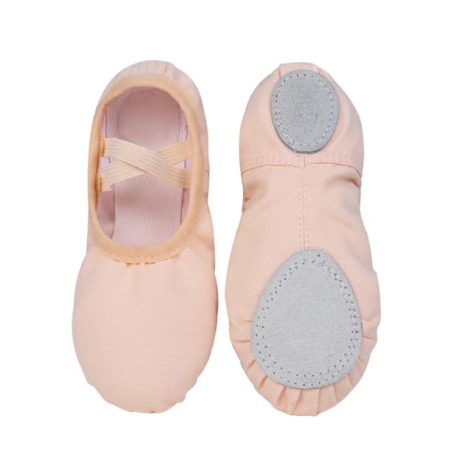 Meisjes ballerina's canvas zachte zool ballet dansslippers kinderen oefenen ballerina's vrouw dansschoenen