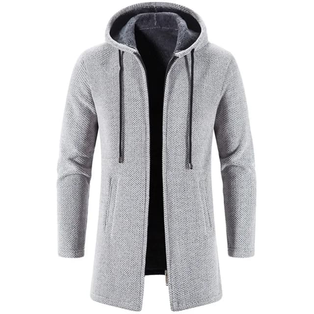 Heren truien jas herfst winter nieuwe hete warme rits middellange vest truien man casual gebreide trui jas herenkleding