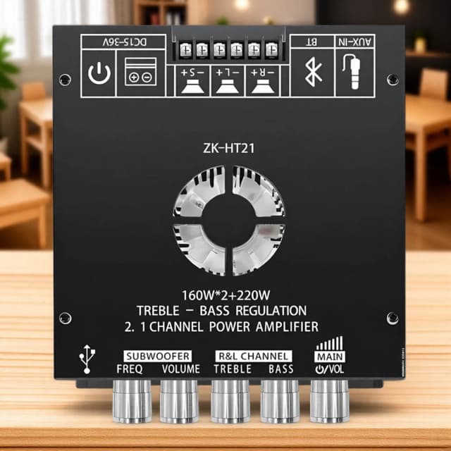21 Kanaals TDA7498E 160WX2 220 W Bluetooth Digitale Versterker Module Hoge Lage Tone Subwoofer
