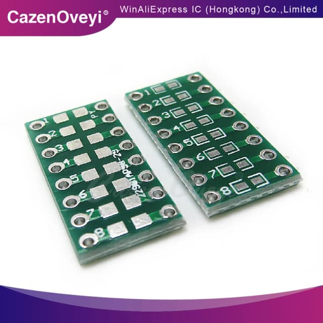 10 Stuk Smd Naar Rechte Stekker 0805 0603 0402 Smt Naar Dip Condensator Weerstand Led Smt Adapter Board