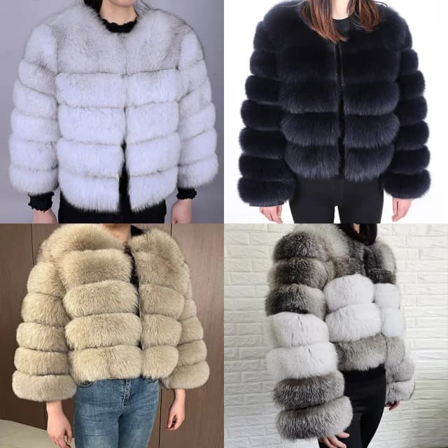 Maomaokong 2025 Natuurlijke Echte Vos Bontjas Vrouwen Winter Warm Luxe Bont Jas Afneembare Lange Mouwen Vrouwelijke Vest Harige jassen