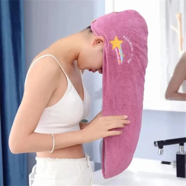 Sneldrogende handdoek voor haar Microvezelhanddoeken Antikroezen Droog haar Haarhanddoek Sneldrogende haardroge handdoeken voor meisjes Stranddouchemuts