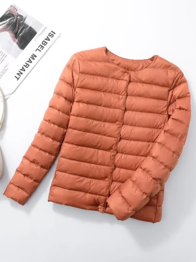 NewBang Matt Stof Licht Jasje Vrouwelijke Ultra Licht Donsjack Vrouwen Slim Windbreaker Zonder Kraag Lichtgewicht Warme Jas