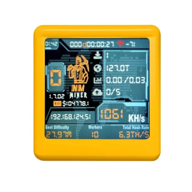 NM TV NMMiner Officail Smart TV 1060KH/s beter Nerdminer v2 ESP32 BTC SOLO Loterij Mijnwerker & Smart cadeau thuis stille Desktop Klok