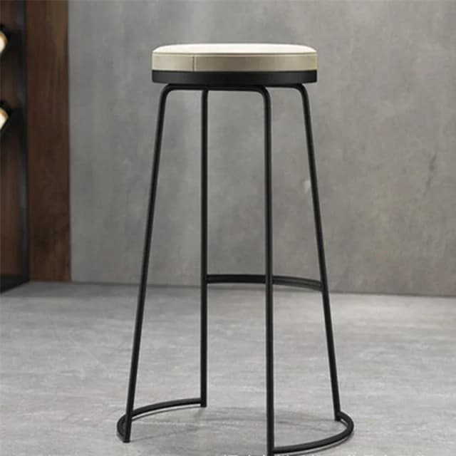 Moderne barkruk minimalistische smeedijzeren Scandinavische receptie kinderstoel thee windstoel stijlvolle tegenstoel comfortabele barstoel