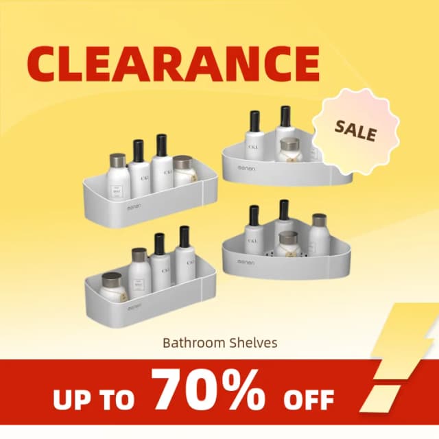 Clearance_MENGNI Badkamer hoekplanken Keuken Opbergorganisatie rek Wandmontage Shampoo Doucheplank Badkameraccessoire