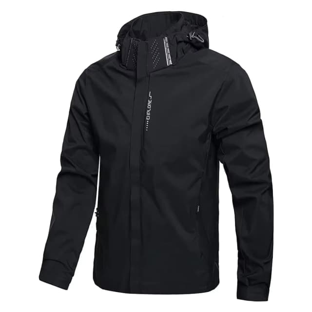 Waterdichte regenjas voor heren, lichtgewicht, met capuchon, outdoor regenjas, winddichte jas, klimjas, outdoor jassen