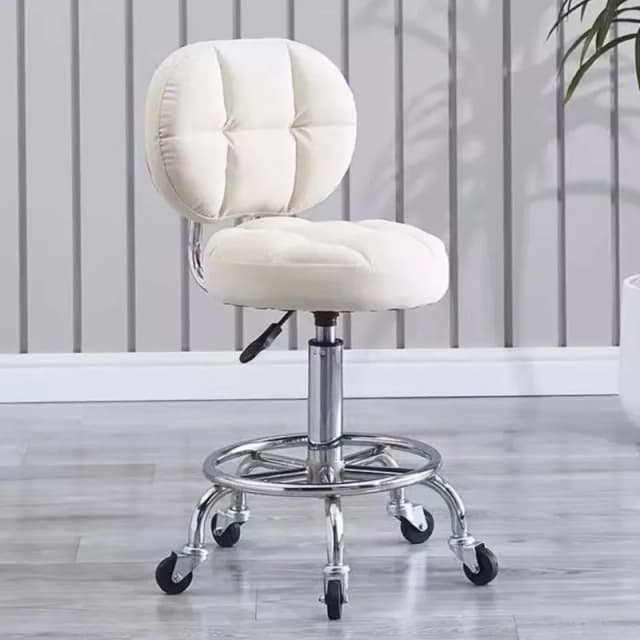 OMGD Barstoel Rugstoel Voor Schoonheidssalon Nagelsalon Kapper Liftstoel Roterende Roller Slide Barkruk Grote Werkstoel