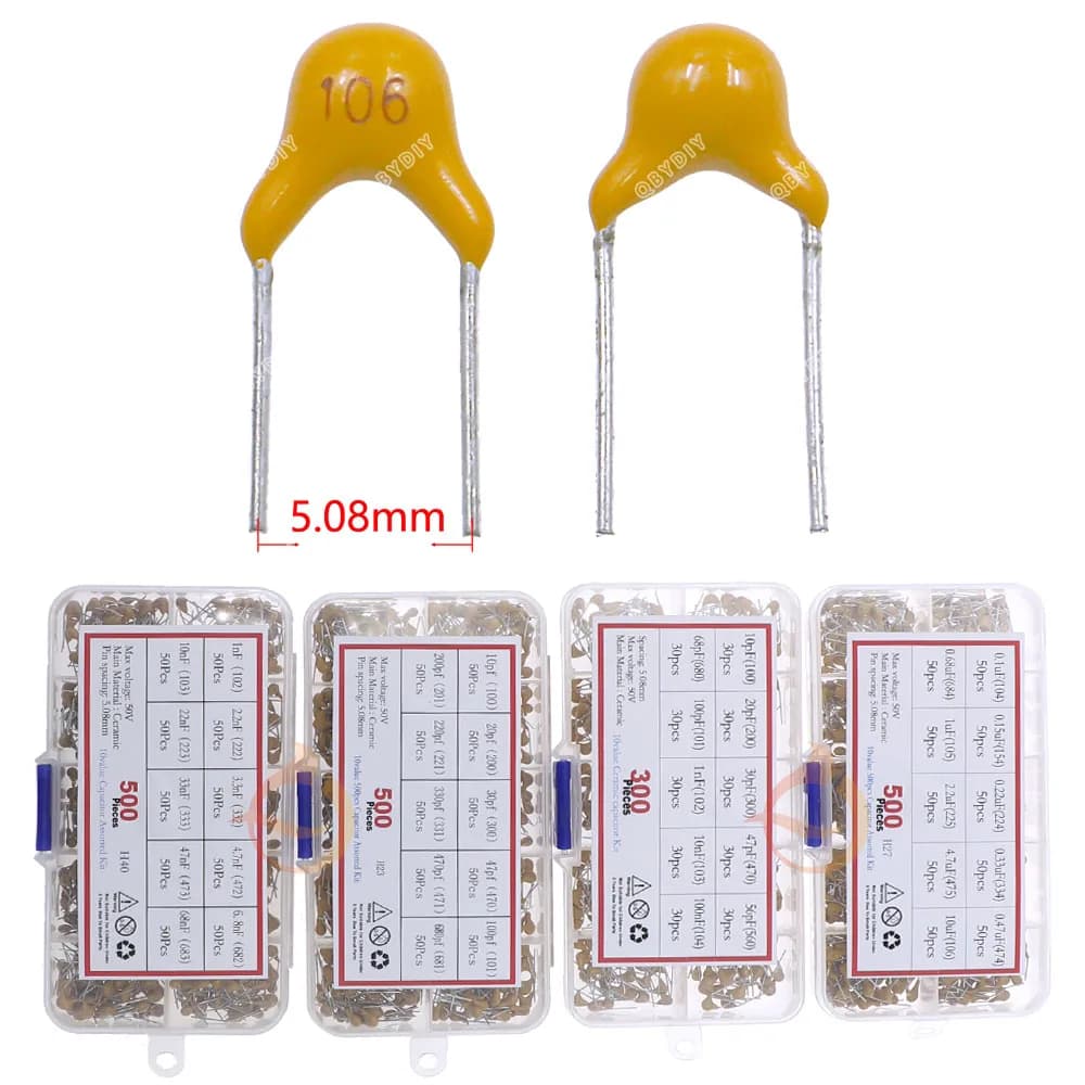 50V Meerlagige Keramische Condensator Gemengde Kit Doos 101 102 103 104 105 10pf 22pf 47pf 68pf 200pf 1nf 10nf 100nf 0.1Uf 1Uf 4.7Uf 10Uf