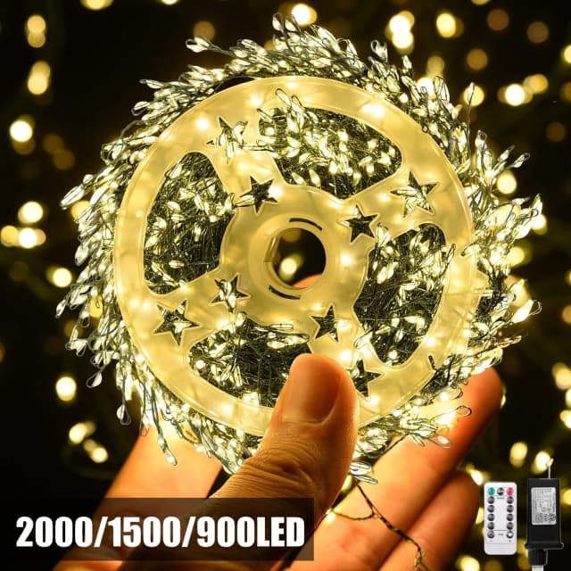 LED-voetzoekers Lichtslingers EU/US DC Power Afstandsbediening Halloween Garland Fairy Light voor bruiloftsfeest Kerstdecoratie