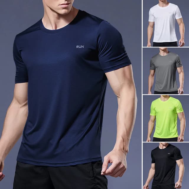 Hardloopshirts Voetbalshirts Herenjersey Sportkleding Heren jogging-T-shirts Sneldrogend compressie sport-T-shirt Fitness Gym